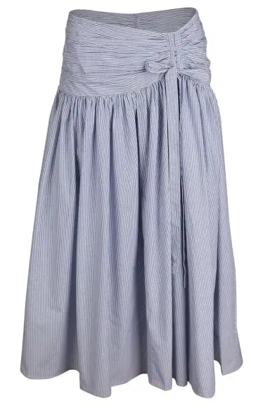 CHRISTY LYNN Maeve Skirt - Blue Stripe | Thumbnail 1