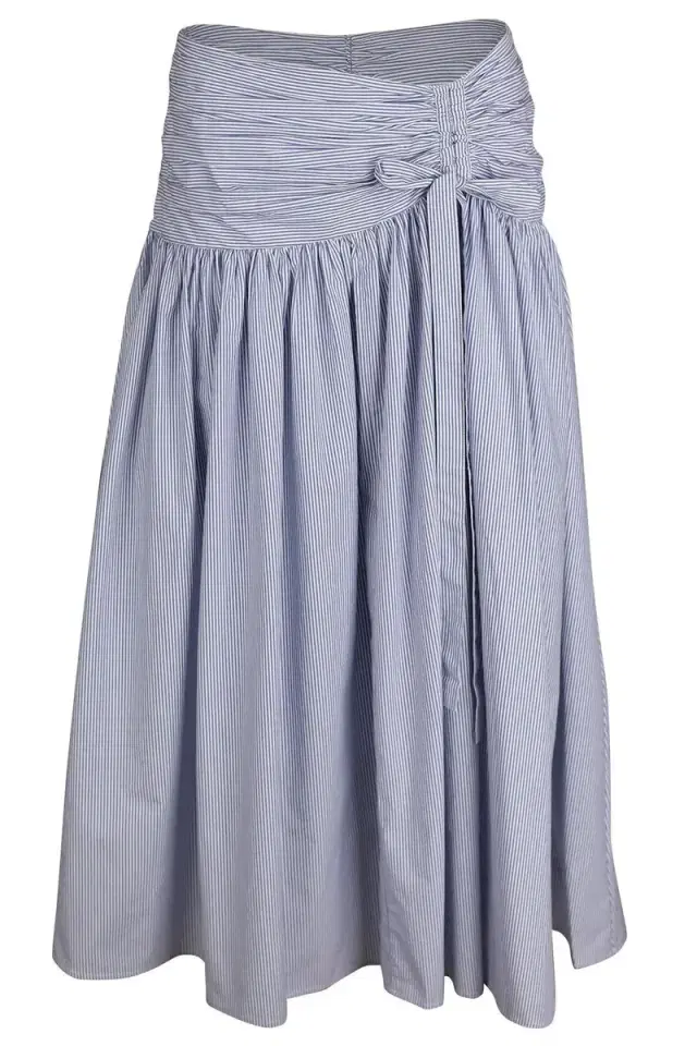Maeve Skirt - Blue Stripe