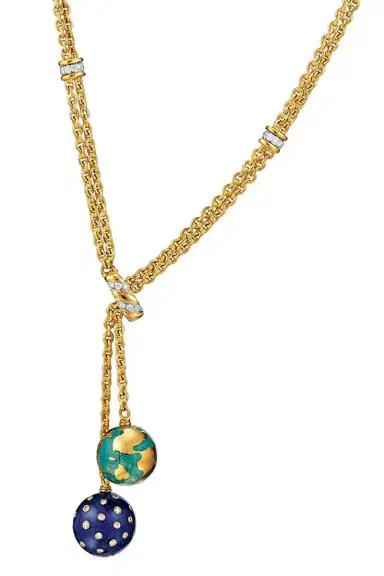 VERDURA Night and Day Enamel Lariat Necklace | Thumbnail 1