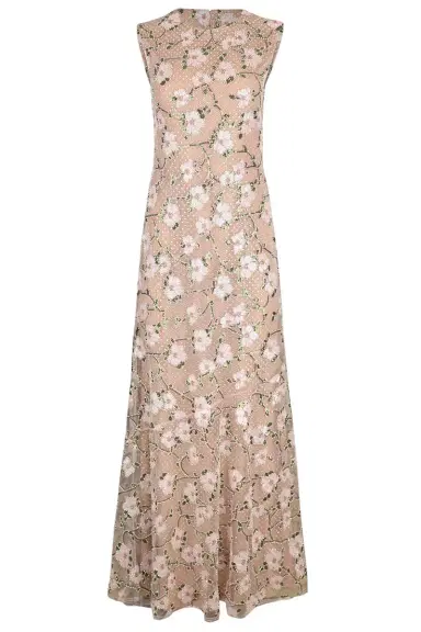 Self-Portrait Rhinestone Floral Maxi Dress | Thumbnail 1 Self-Portrait Rhinestone Floral Maxi Dress | Thumbnail 1