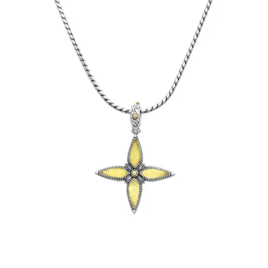 Konstantino Konstantino Gen K 2 Sterling Silver & 18K Yellow Gold Agate Necklace by The Solist | Thumbnail 1