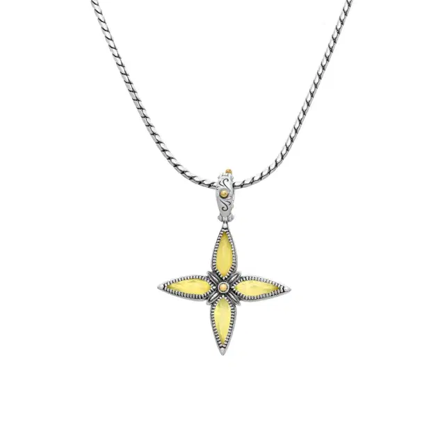 Konstantino Konstantino Gen K 2 Sterling Silver & 18K Yellow Gold Agate Necklace by The Solist