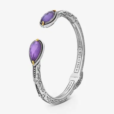 Konstantino Konstantino Gen K 2 Sterling Silver & 18K Yellow Gold Amethyst Bracelet by The Solist | Thumbnail 2