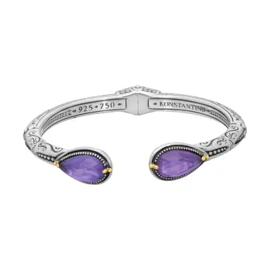 Konstantino Konstantino Gen K 2 Sterling Silver & 18K Yellow Gold Amethyst Bracelet by The Solist | Thumbnail 1