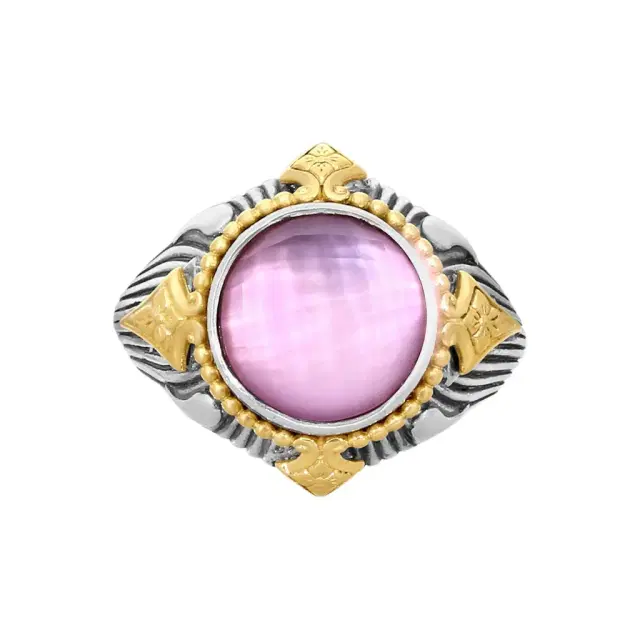 Konstantino Konstantino Gen K 2 Sterling Silver & 18K Yellow Gold Corundum Ring Sz. 7 by The Solist