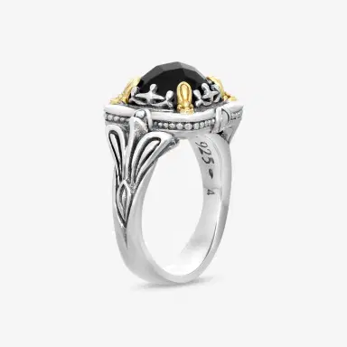 Konstantino Konstantino Gen K Sterling Silver & 18K Yellow Gold Onyx Ring Sz. 7 by The Solist | Thumbnail 2