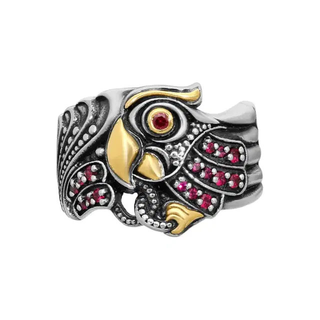 Konstantino Konstantino Paradise Sterling Silver & 18K Yellow Gold Corundum Ring Sz. 7 by The Solist