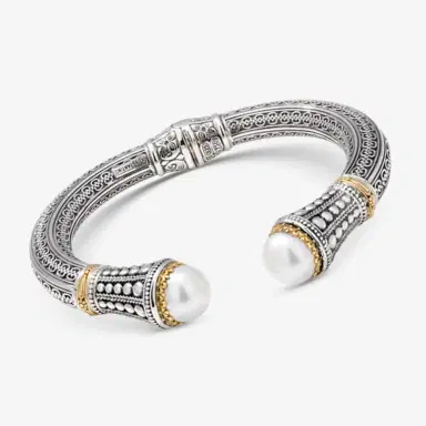 Konstantino Konstantino Pearl Clas Sterling Silver & 18K Yellow Gold Pearl Bracelet by The Solist | Thumbnail 2