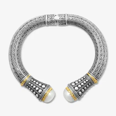 Konstantino Konstantino Pearl Clas Sterling Silver & 18K Yellow Gold Pearl Bracelet by The Solist | Thumbnail 3