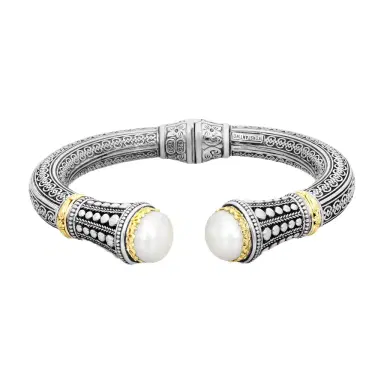 Konstantino Konstantino Pearl Clas Sterling Silver & 18K Yellow Gold Pearl Bracelet by The Solist | Thumbnail 1