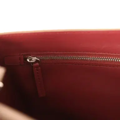 Chanel Chanel Maxi "Souplissimo" Small Flap Bag Brown Grained Calfskin Silver Hardware | Thumbnail 10