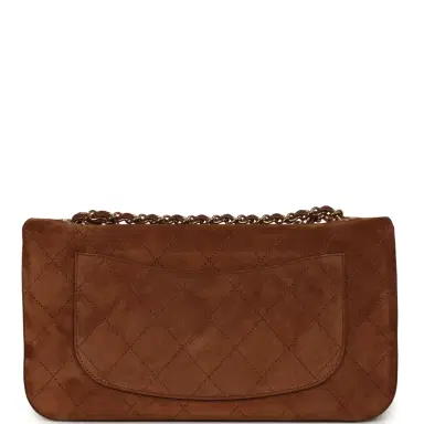 Chanel Chanel Maxi "Souplissimo" Small Flap Bag Camel Suede Gold Hardware | Thumbnail 4