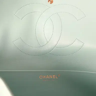 Chanel Chanel Maxi "Souplissimo" Small Flap Bag Green Suede Gold Hardware | Thumbnail 11 Chanel Chanel Maxi "Souplissimo" Small Flap Bag Green Suede Gold Hardware | Thumbnail 11