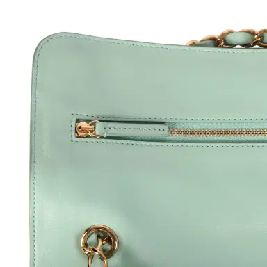 Chanel Chanel Maxi "Souplissimo" Small Flap Bag Green Suede Gold Hardware | Thumbnail 8 Chanel Chanel Maxi "Souplissimo" Small Flap Bag Green Suede Gold Hardware | Thumbnail 8
