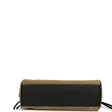 Chanel Chanel Medium "Urban Essential" East West Shopping Tote Black Grained Calfskin and Beige Suede Gold Hardware | Thumbnail 6