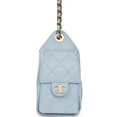 Chanel Chanel Mini 25 Hobo Bag Light Blue Caviar Gold Hardware | Thumbnail 3 Chanel Chanel Mini 25 Hobo Bag Light Blue Caviar Gold Hardware | Thumbnail 3