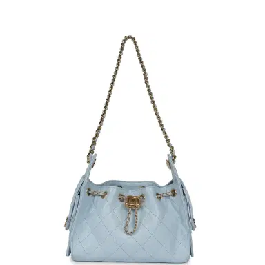 Chanel Chanel Mini 25 Hobo Bag Light Blue Caviar Gold Hardware | Thumbnail 7 Chanel Chanel Mini 25 Hobo Bag Light Blue Caviar Gold Hardware | Thumbnail 7
