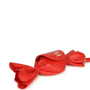 Chanel Chanel Mini Candy Bag Charm Red Lambskin Gold Hardware | Thumbnail 2 Chanel Chanel Mini Candy Bag Charm Red Lambskin Gold Hardware | Thumbnail 2