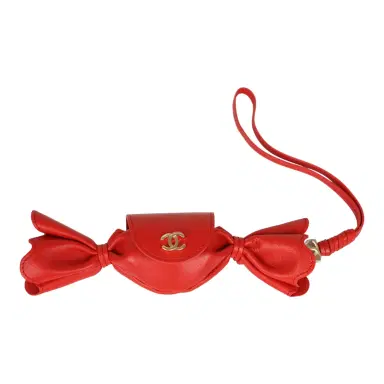 Chanel Chanel Mini Candy Bag Charm Red Lambskin Gold Hardware | Thumbnail 1 Chanel Chanel Mini Candy Bag Charm Red Lambskin Gold Hardware | Thumbnail 1
