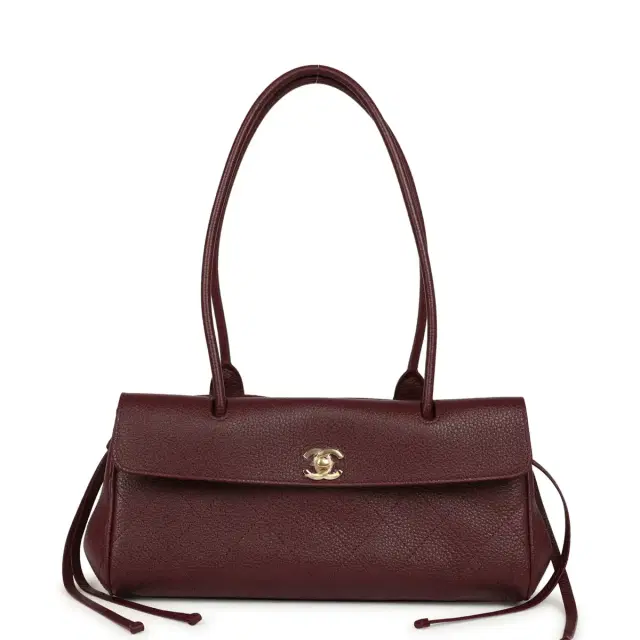 Chanel Chanel Small "Urban Essential" East West Shopping Tote Dark Burgundy Caviar Gold Hardware