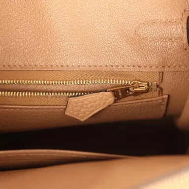 HERMÈS Hermes Birkin 25 Chai Togo Gold Hardware | Thumbnail 9 HERMÈS Hermes Birkin 25 Chai Togo Gold Hardware | Thumbnail 9