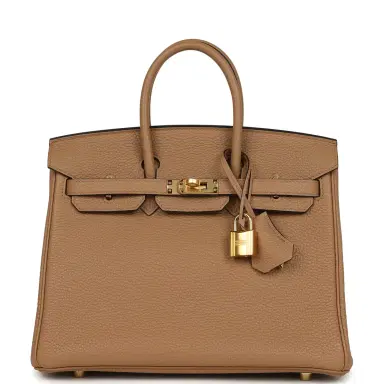 HERMÈS Hermes Birkin 25 Chai Togo Gold Hardware | Thumbnail 1 HERMÈS Hermes Birkin 25 Chai Togo Gold Hardware | Thumbnail 1