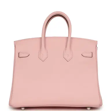 HERMÈS Hermes Birkin 25 Rose Sakura Swift Palladium Hardware | Thumbnail 4