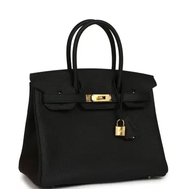 HERMÈS Hermes Birkin 30 Black Togo Gold Hardware | Thumbnail 2 HERMÈS Hermes Birkin 30 Black Togo Gold Hardware | Thumbnail 2