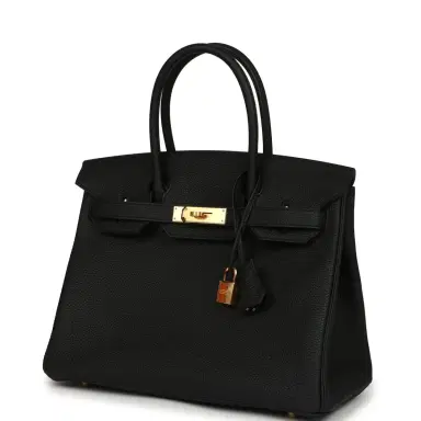 HERMÈS Hermes Birkin 30 Black Togo Gold Hardware | Thumbnail 5 HERMÈS Hermes Birkin 30 Black Togo Gold Hardware | Thumbnail 5