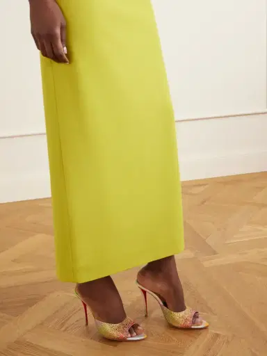 Christian Louboutin Miss Z 100 Crystal-embellished Satin Mules | Thumbnail 2 Christian Louboutin Miss Z 100 Crystal-embellished Satin Mules | Thumbnail 2
