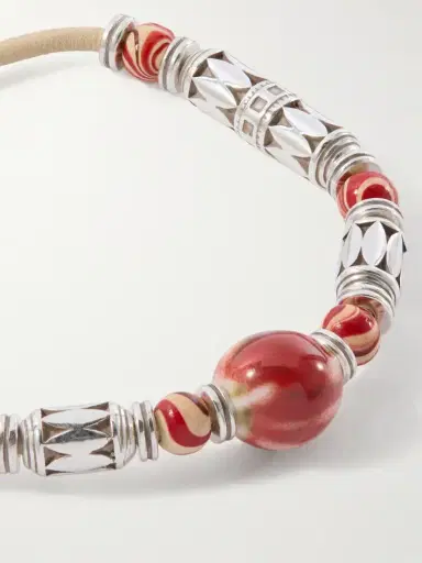 Isabel Marant Janis Wood, Ceramic And Leather Beaded Bracelet | Thumbnail 4 Isabel Marant Janis Wood, Ceramic And Leather Beaded Bracelet | Thumbnail 4