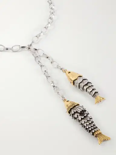 Isabel Marant River Silver And Gold-tone Necklace | Thumbnail 4 Isabel Marant River Silver And Gold-tone Necklace | Thumbnail 4