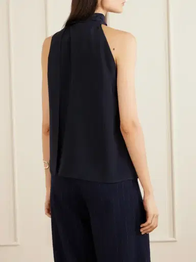 Max Mara Draped Pleated Silk Blouse | Thumbnail 4