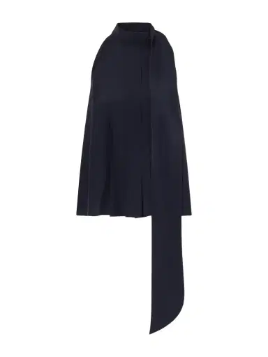 Max Mara Draped Pleated Silk Blouse | Thumbnail 1