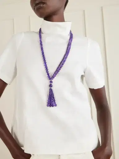 Le Sundial Venice Opera Tasseled Sterling Silver Amerthyst Necklace | Thumbnail 2 Le Sundial Venice Opera Tasseled Sterling Silver Amerthyst Necklace | Thumbnail 2