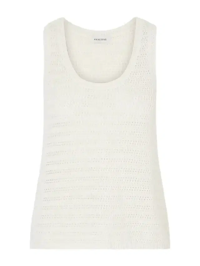 Anine Bing Arie Open-knit Cotton-blend Tank