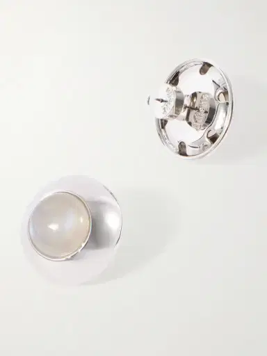 Julietta Bombé Rhodium-plated Moonstone Earrings | Thumbnail 3