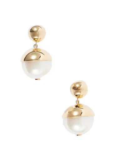 Carolina Herrera Gold-tone Pearl-effect Earrings | Thumbnail 1 Carolina Herrera Gold-tone Pearl-effect Earrings | Thumbnail 1