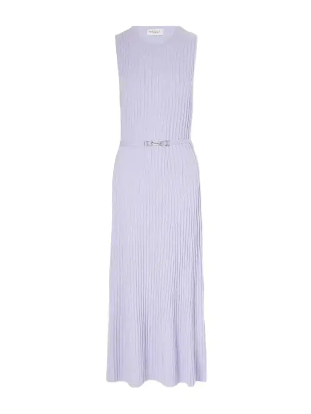 Gabriela Hearst Meier Belted Ribbed Wool And Cashmere-blend Midi Dress