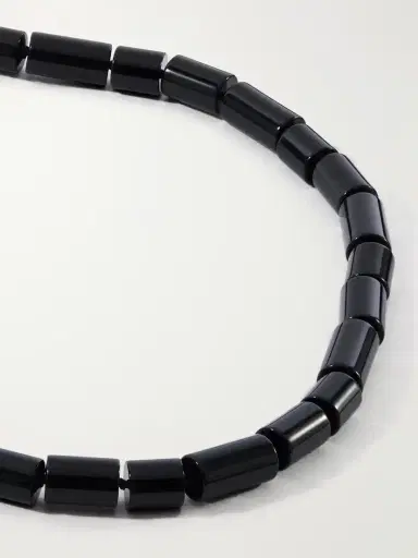 LIÉ STUDIO The Sadie Sterling Silver Onyx Beaded Necklace | Thumbnail 4 LIÉ STUDIO The Sadie Sterling Silver Onyx Beaded Necklace | Thumbnail 4