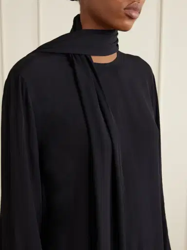 TOTEME Scarf-detailed Woven Blouse | Thumbnail 4