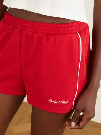 Sporty & Rich Logo-embroidered Jersey Shorts | Thumbnail 5 Sporty & Rich Logo-embroidered Jersey Shorts | Thumbnail 5
