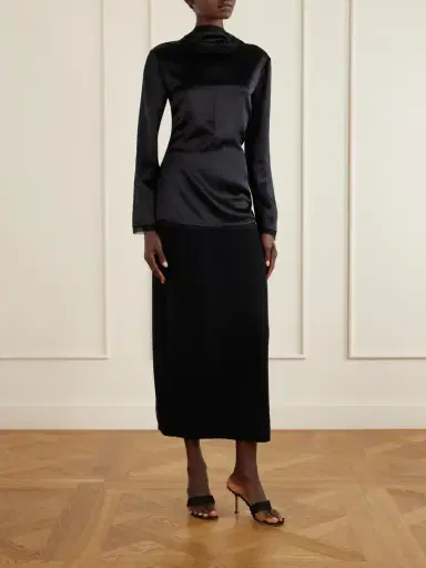 Tove Beau Open-back Tie-detailed Silk Blouse | Thumbnail 2