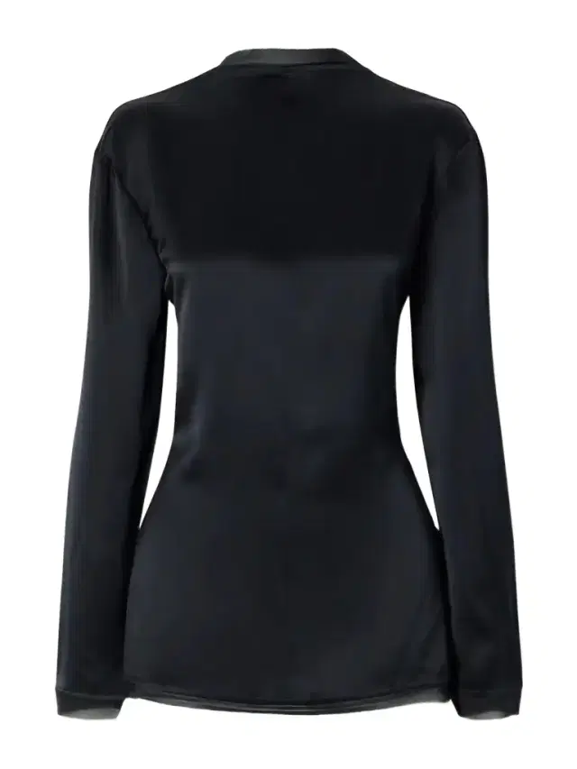 Beau Open-back Tie-detailed Silk Blouse