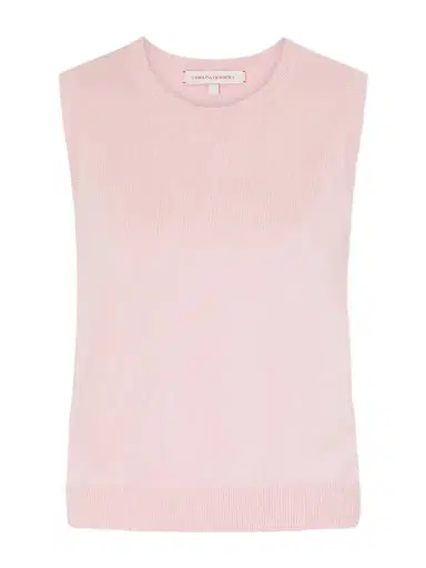 Carolina Herrera Ribbed Silk And Cotton-blend Vest | Thumbnail 1
