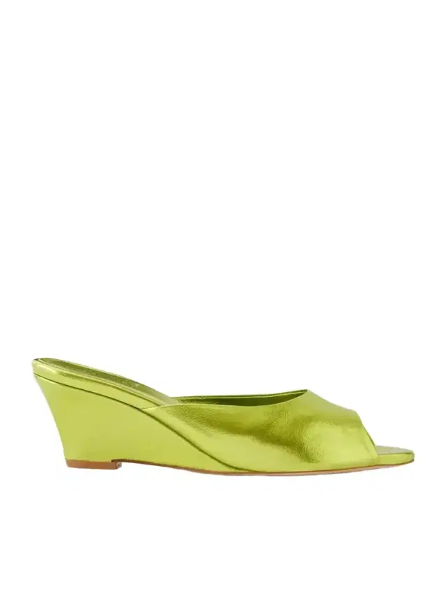 The Kit Metallic Leather Mules The Kit Metallic Leather Mules