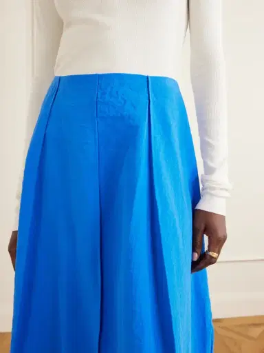 Theory Pleated Silk-blend Crepe Midi Skirt | Thumbnail 5 Theory Pleated Silk-blend Crepe Midi Skirt | Thumbnail 5