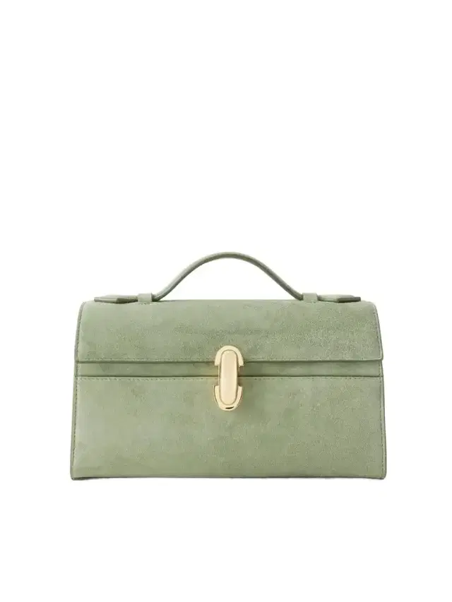 Savette Symmetry Pochette Suede Tote
