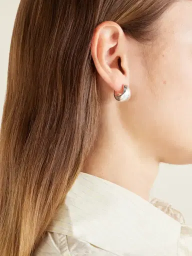 LIÉ STUDIO The Violet Sterling Silver Hoop Earrings | Thumbnail 2