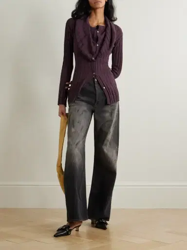 Acne Studios 2021 Distressed Low-rise Wide-leg Organic Jeans | Thumbnail 2 Acne Studios 2021 Distressed Low-rise Wide-leg Organic Jeans | Thumbnail 2